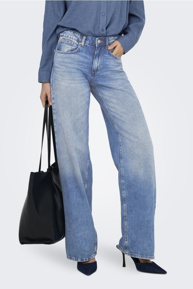 ONLHOPE LOW WAIST WIDE DNM TAI194 15340011 LIGHT BLUE DENIM